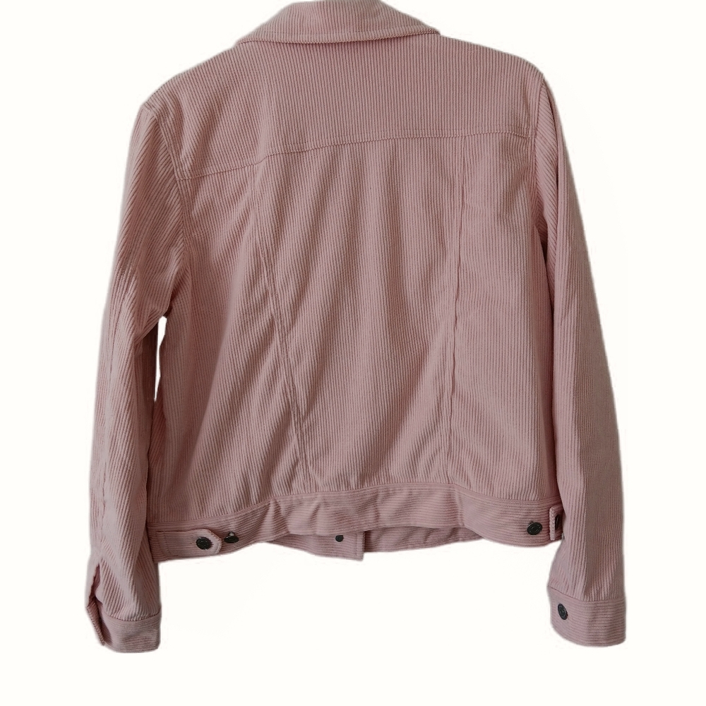 Women's Pink Corduroy Jacket Size M - Picture 4 of 5